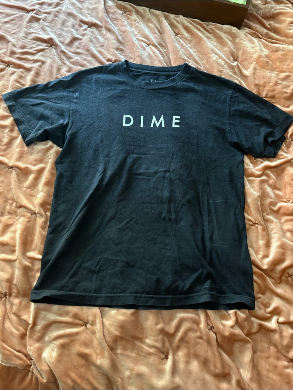 DIME Black Logo Tee — Minimal Everyday Shirt